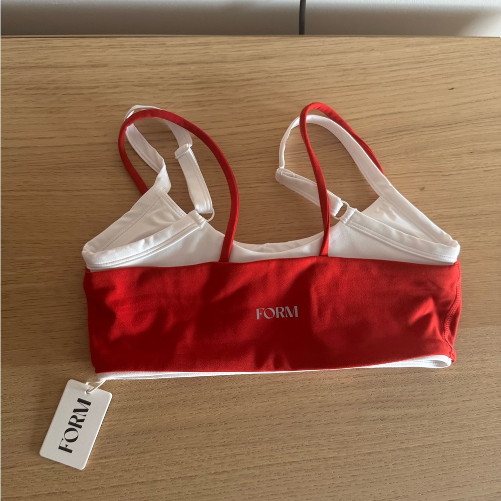 Form by Sami Clarke Red & White Sports Bra - Picture 2 of 3